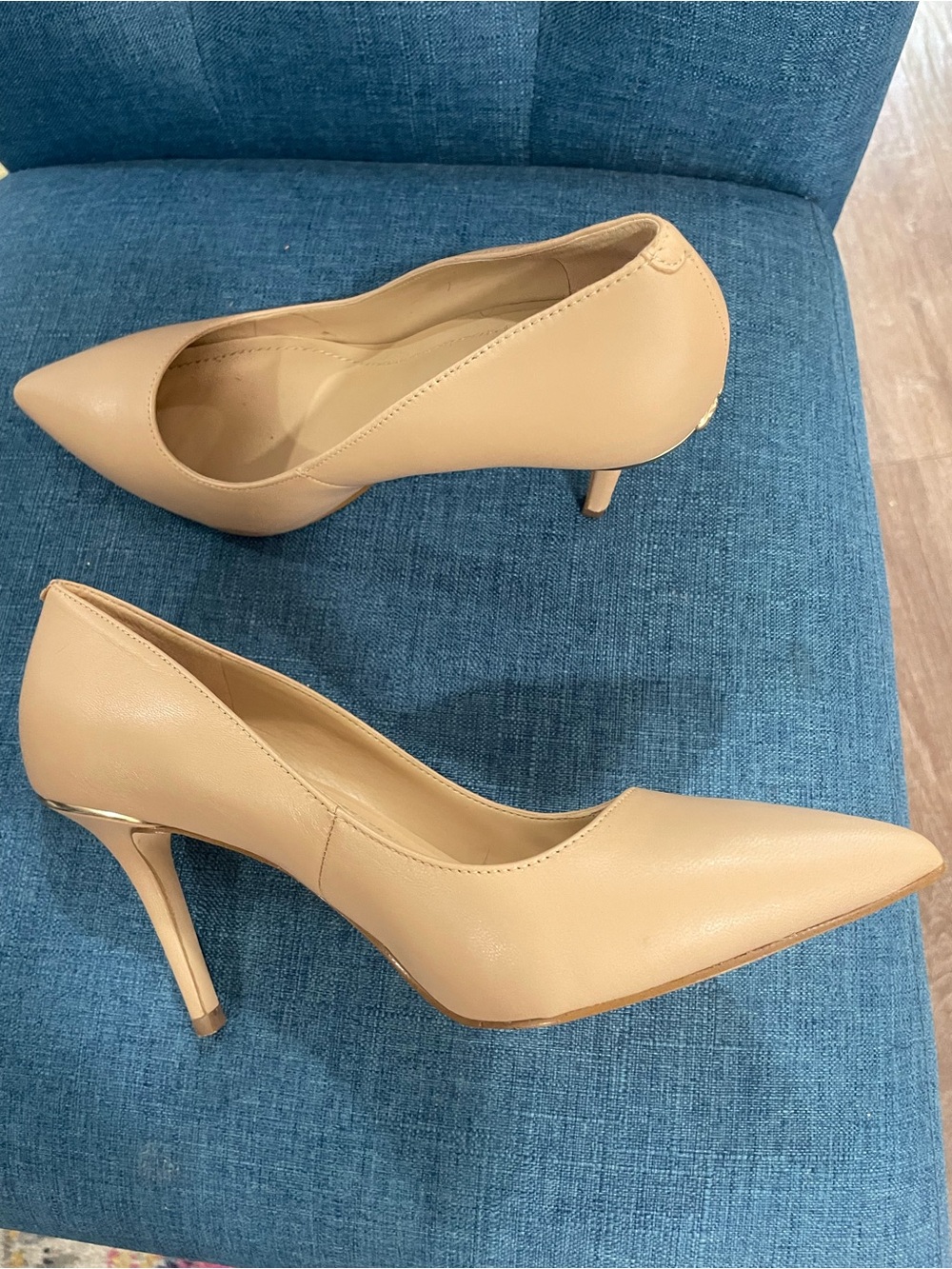 Coach Beige Pointed Toe Stiletto Pumps